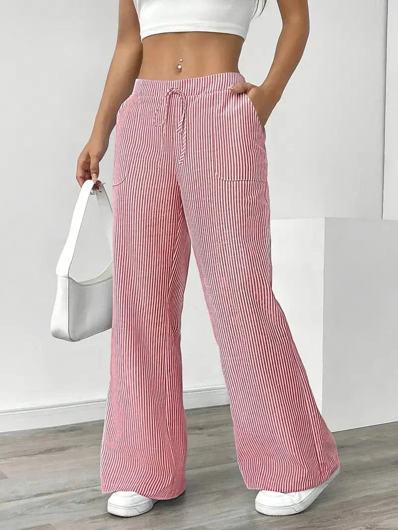 Liora – Striped Wide-Leg Pants