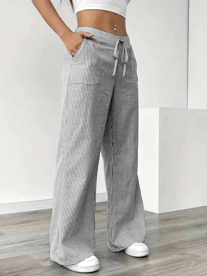 Liora – Striped Wide-Leg Pants