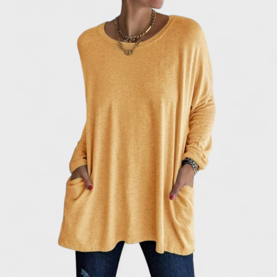 Rebecca – Relaxed Pocket Tunic Blouse
