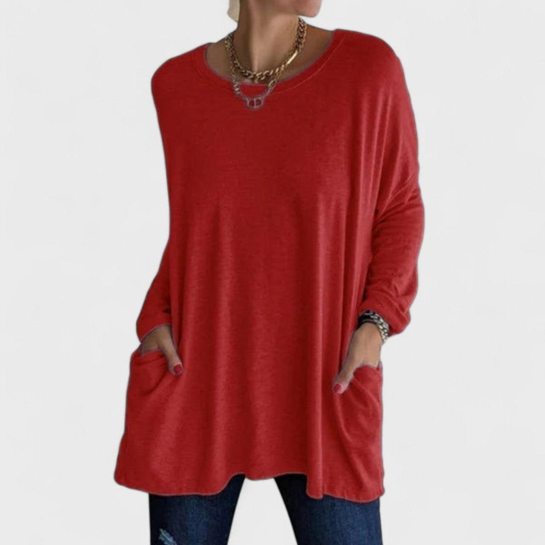 Rebecca – Relaxed Pocket Tunic Blouse