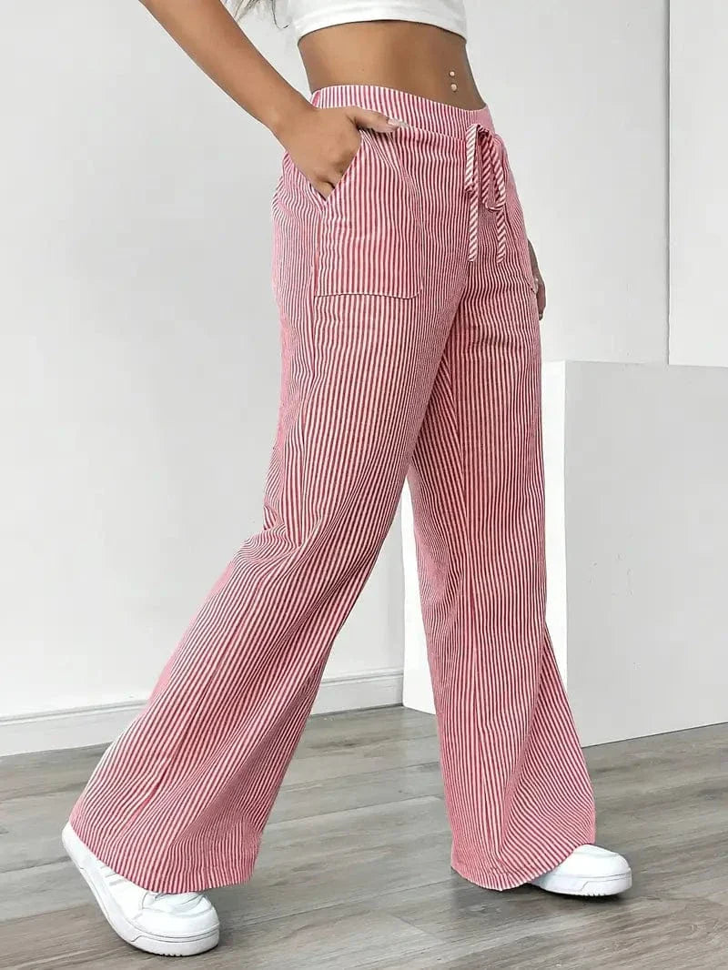 Liora – Striped Wide-Leg Pants
