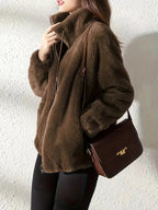 Maliza – Stylish Furry Fleece Jacket