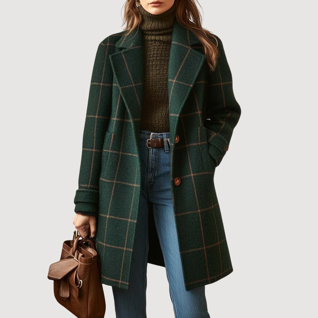 Catherine - Heritage Plaid Tweed Coat