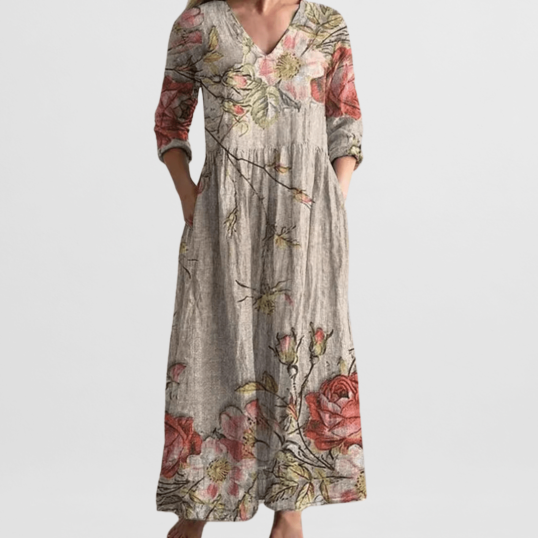 Valencia – Floral Flow Maxi Dress