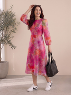 Seralyn – Floral Flow Midi Dress