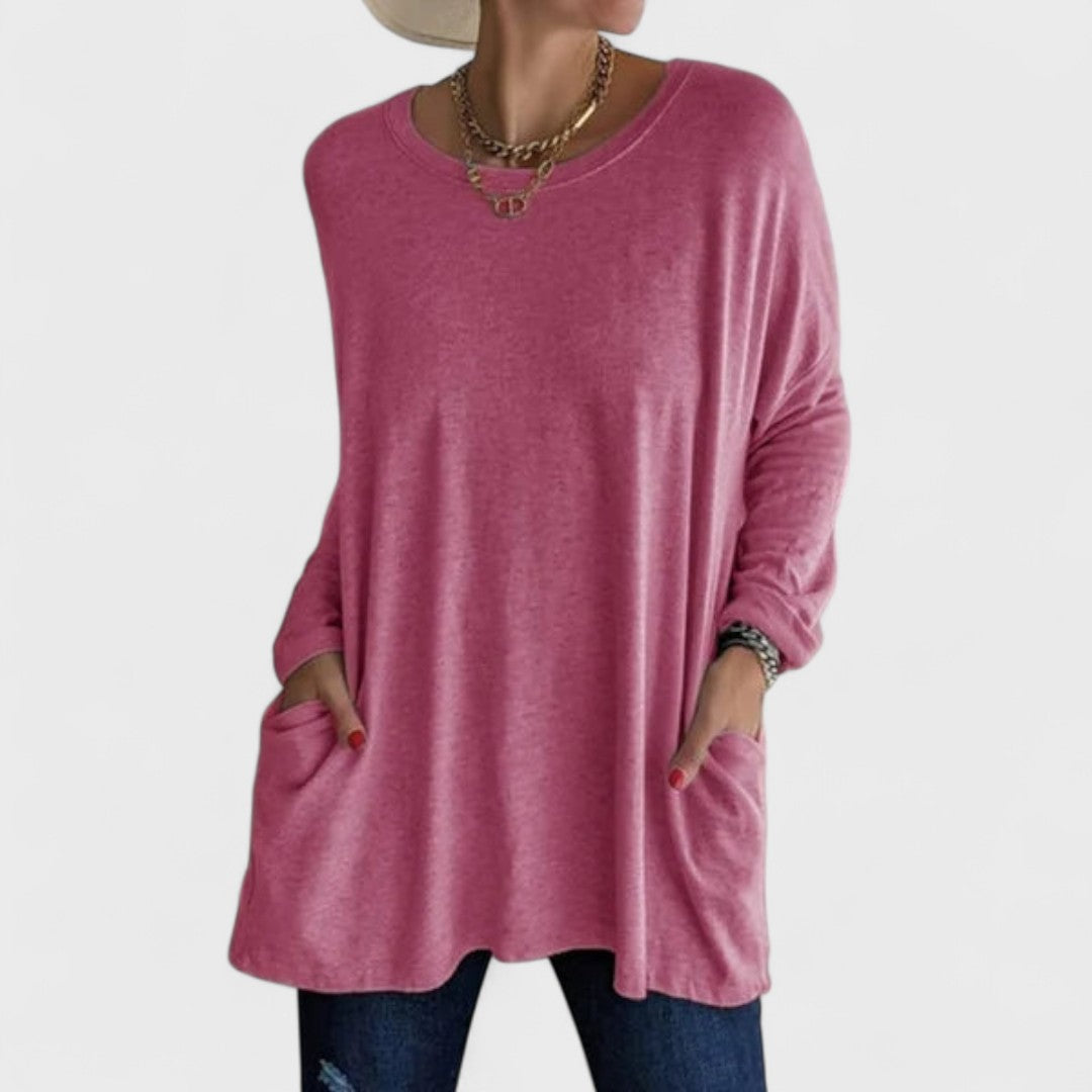Rebecca – Relaxed Pocket Tunic Blouse