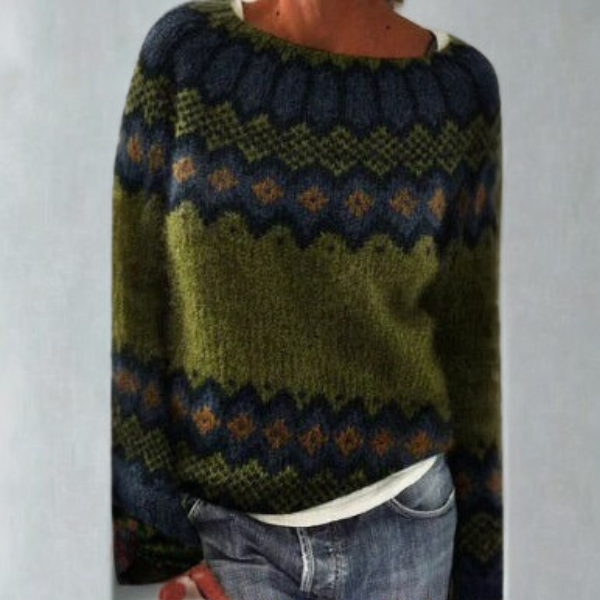 Mysa – Nordic Pattern Knit Sweater