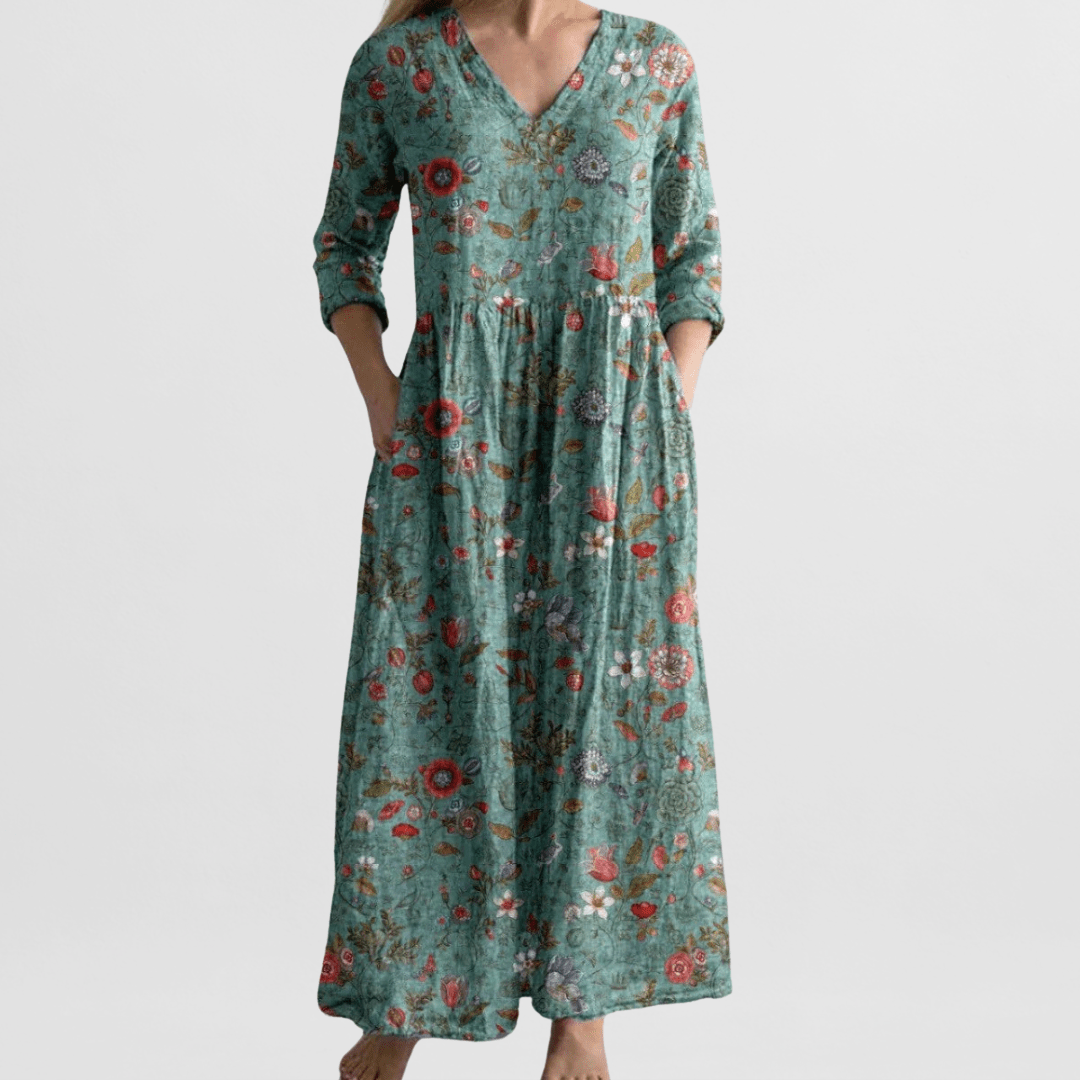 Valencia – Floral Flow Maxi Dress