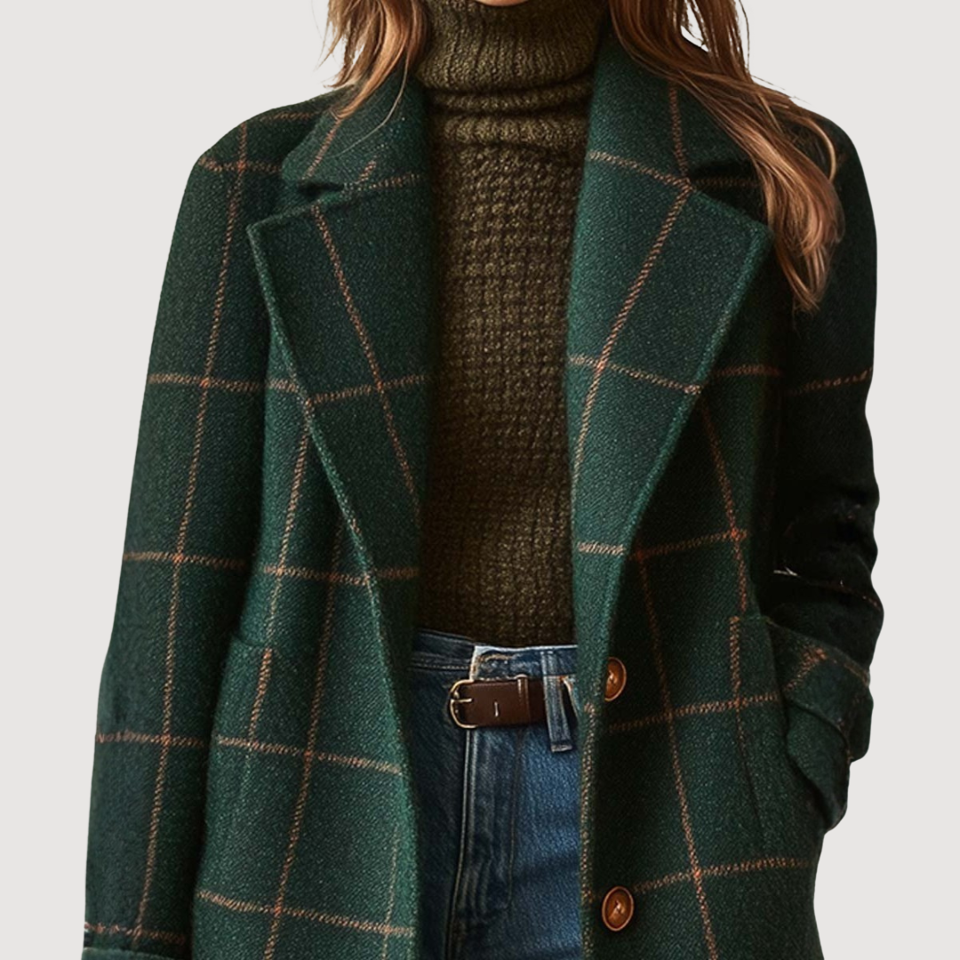 Catherine - Heritage Plaid Tweed Coat