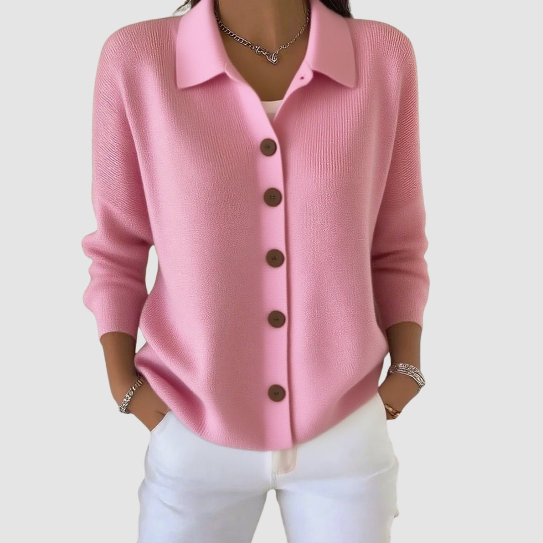 Elodie – Refined Button Knit Cardigan