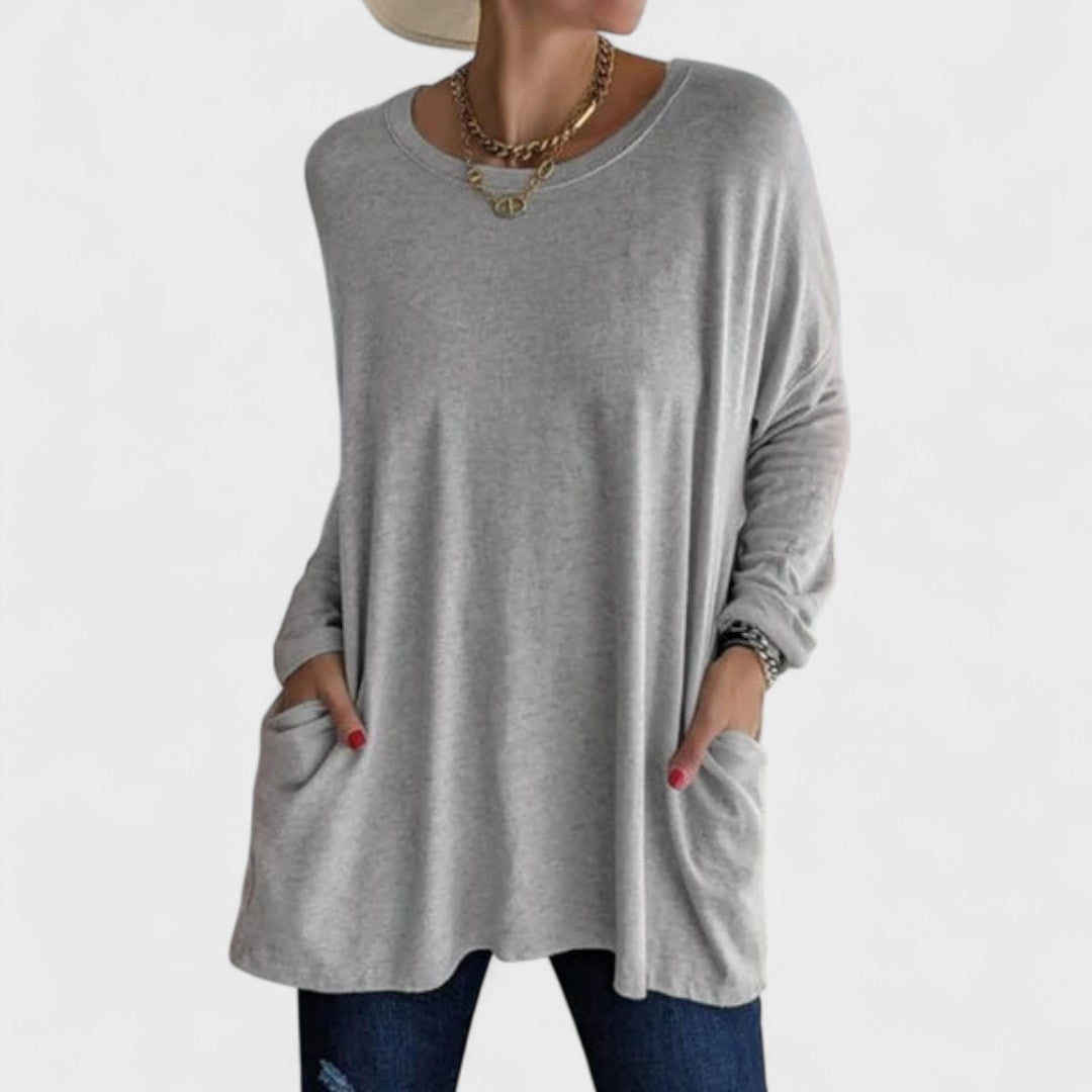 Rebecca – Relaxed Pocket Tunic Blouse