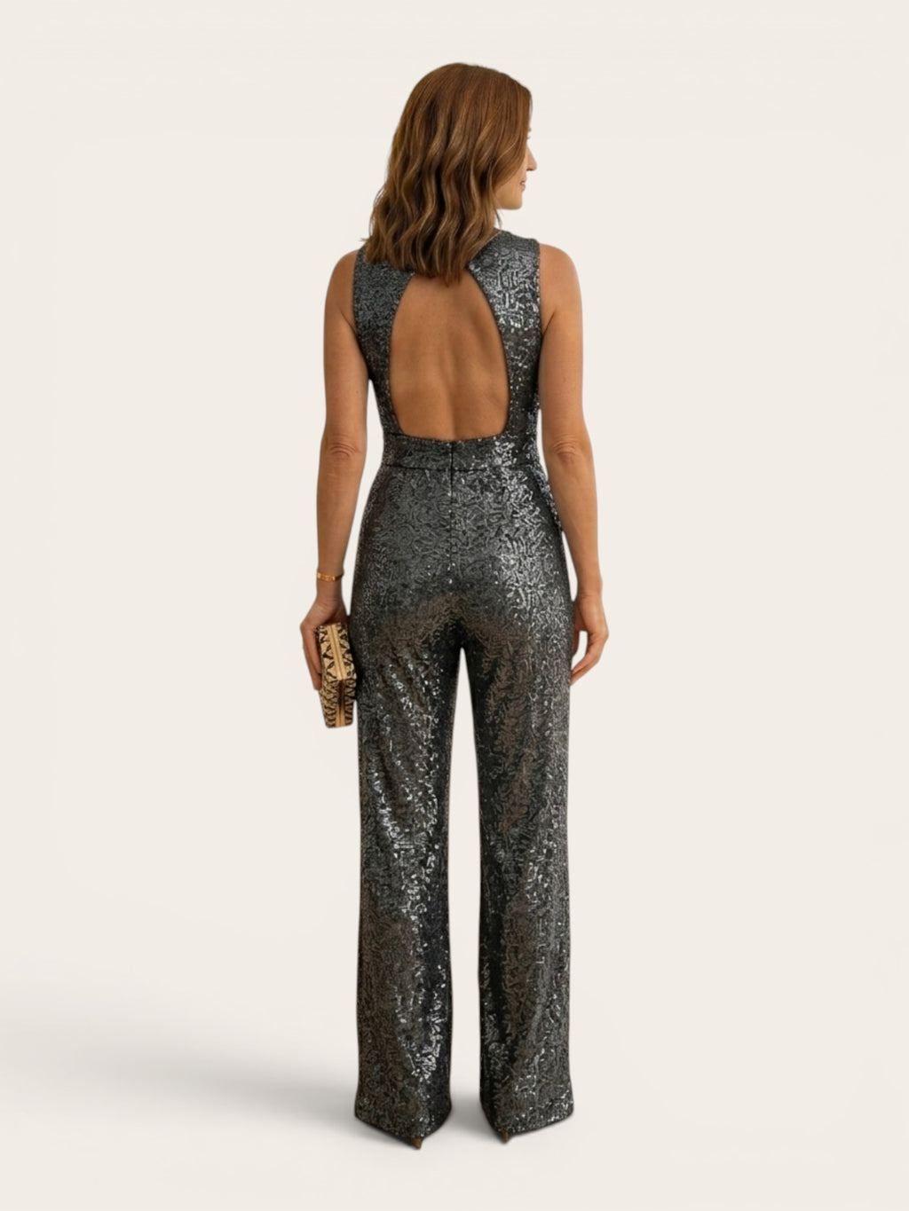 Stellara – Sequin Open-Back Jumpsuit