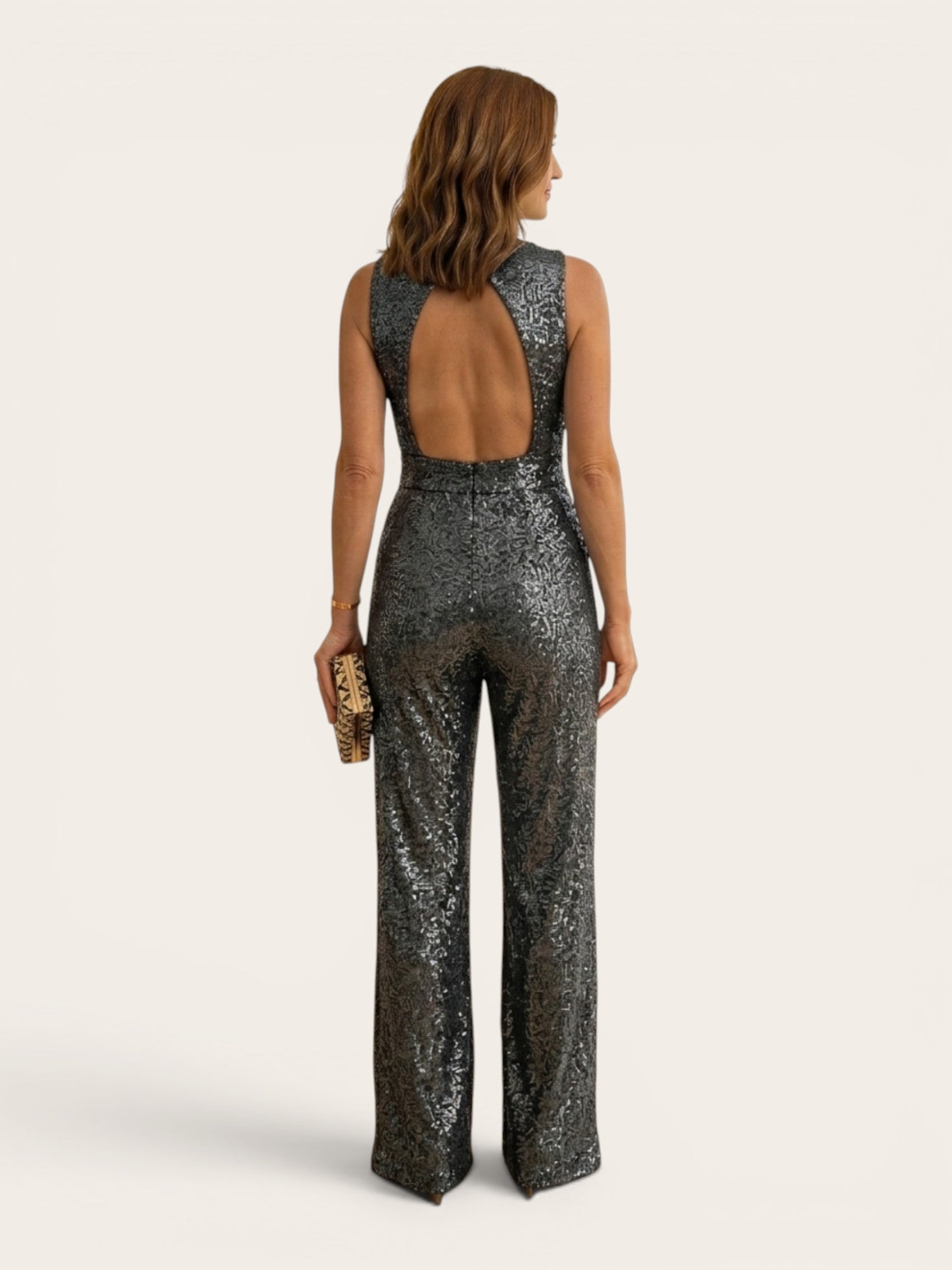 Stellara – Sequin Open-Back Jumpsuit