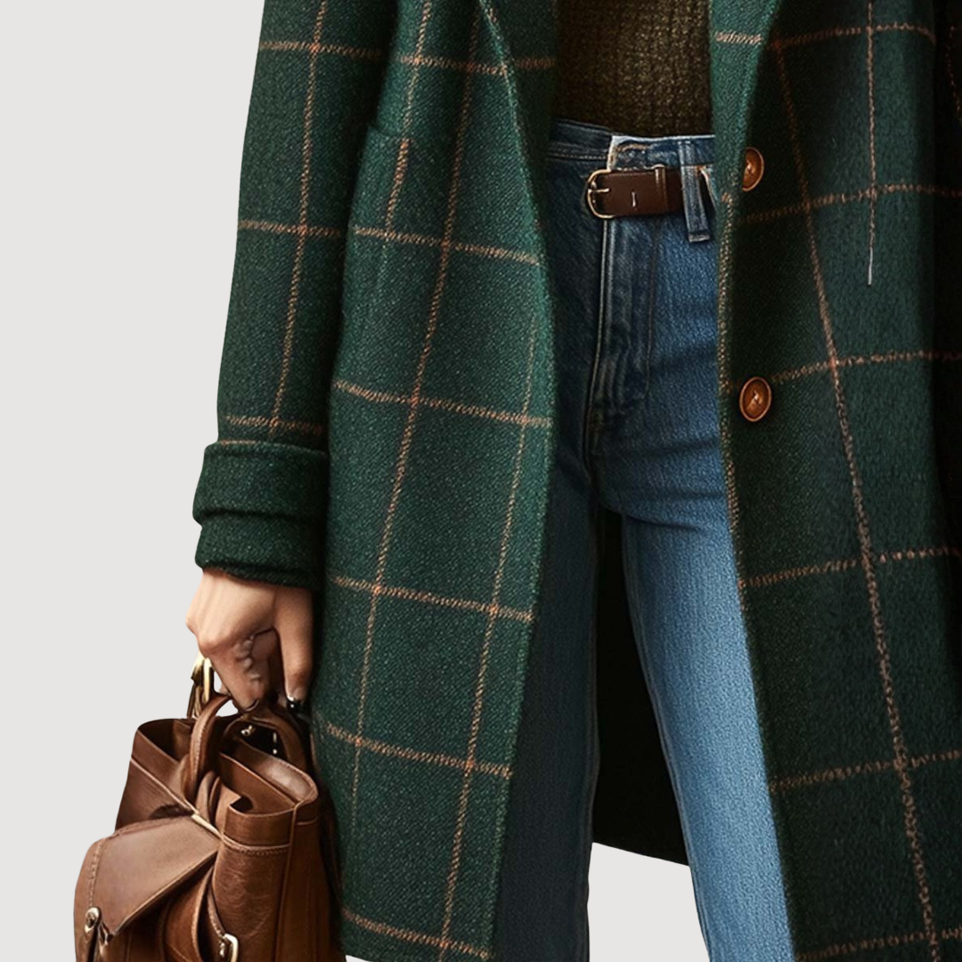Catherine - Heritage Plaid Tweed Coat