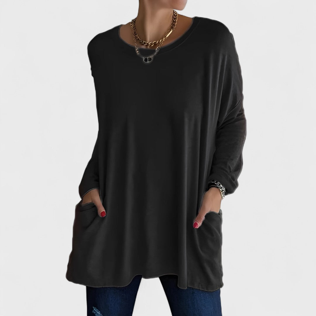Rebecca – Relaxed Pocket Tunic Blouse