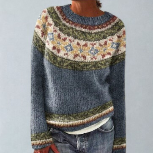 Mysa – Nordic Pattern Knit Sweater