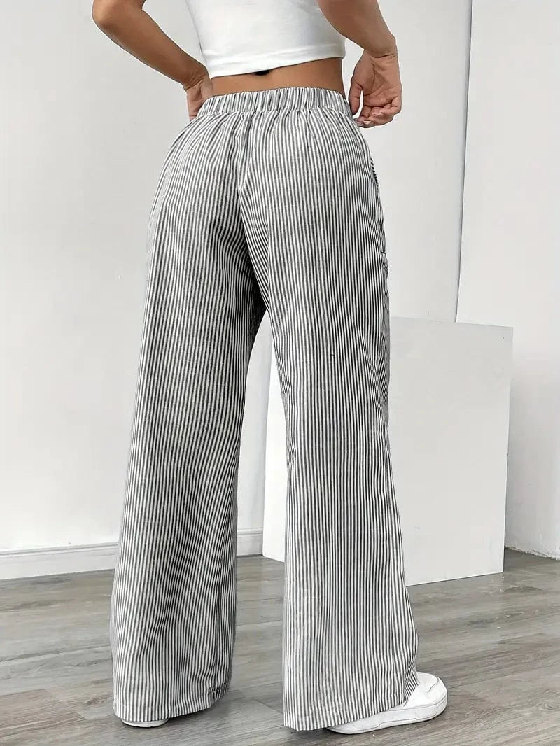Liora – Striped Wide-Leg Pants