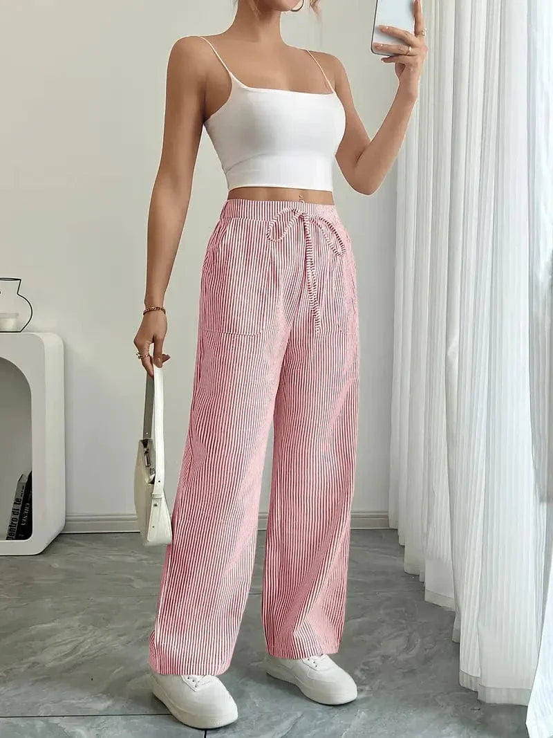 Liora – Striped Wide-Leg Pants