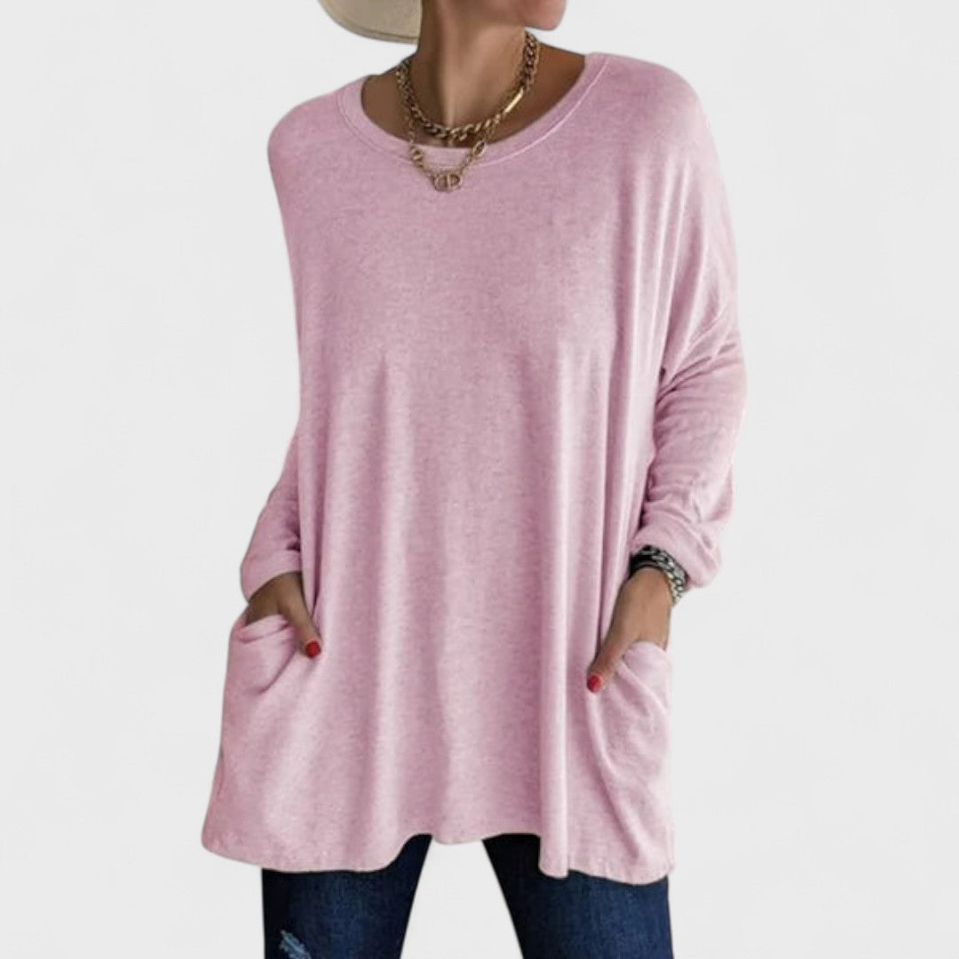Rebecca – Relaxed Pocket Tunic Blouse