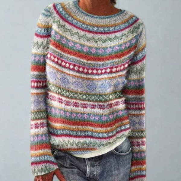 Mysa – Nordic Pattern Knit Sweater