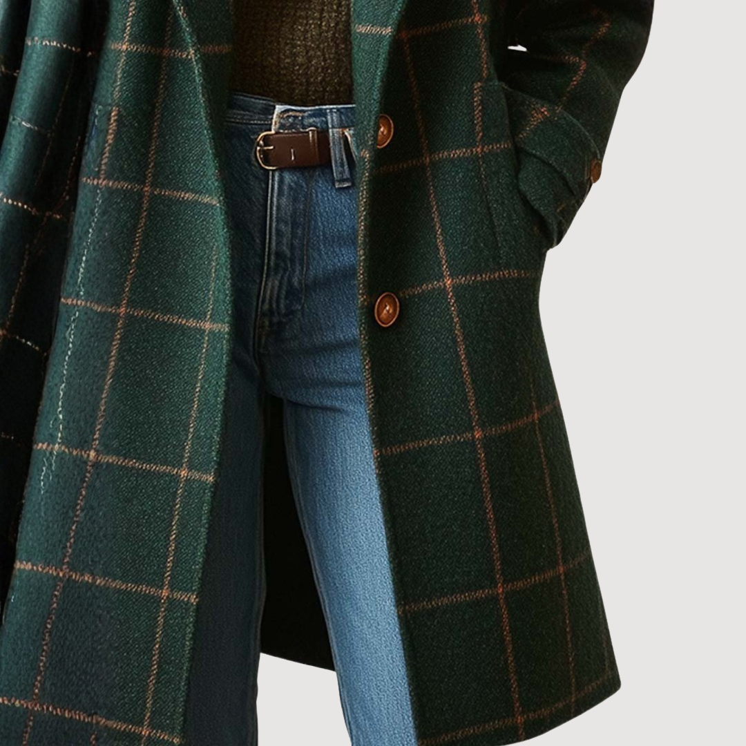 Catherine - Heritage Plaid Tweed Coat
