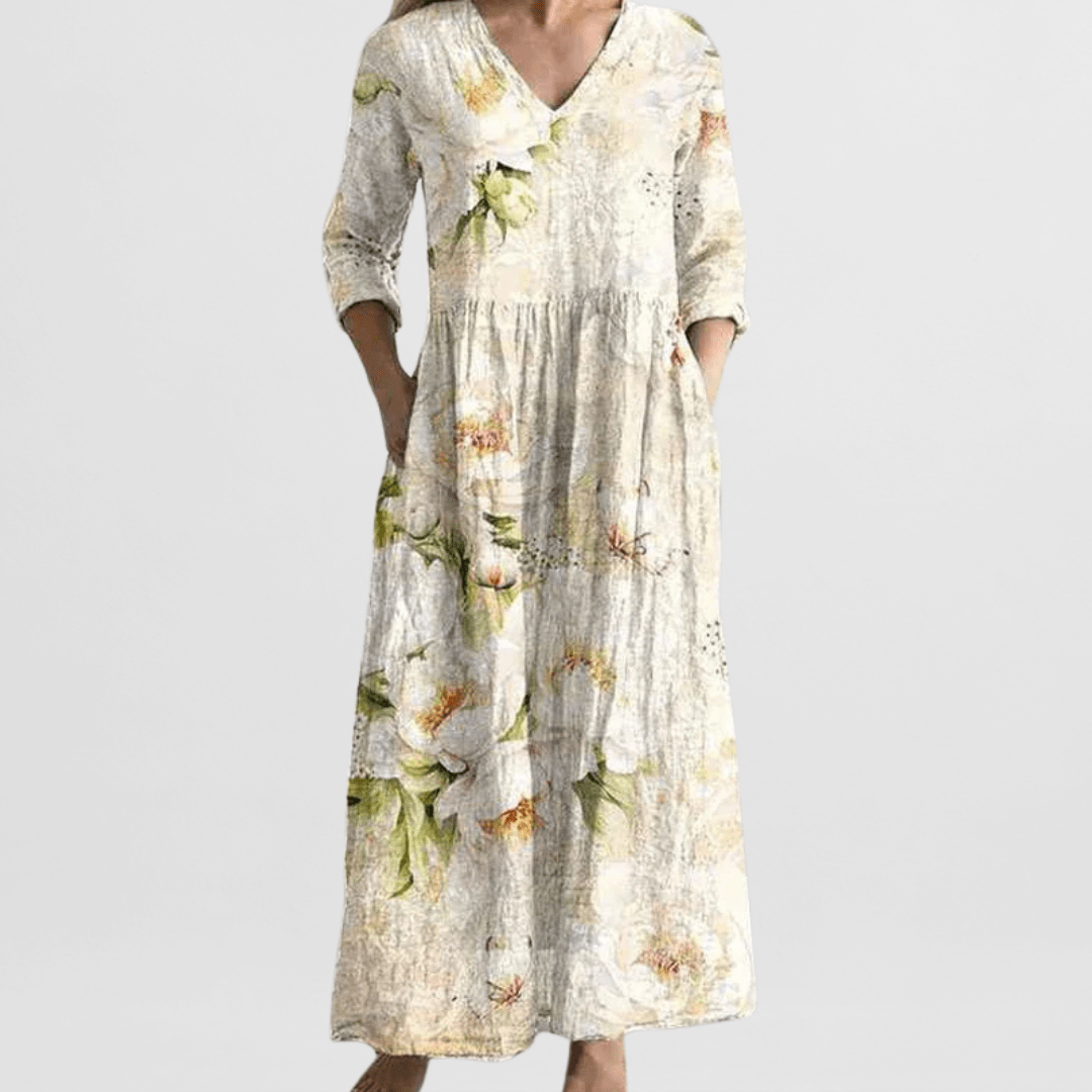 Valencia – Floral Flow Maxi Dress