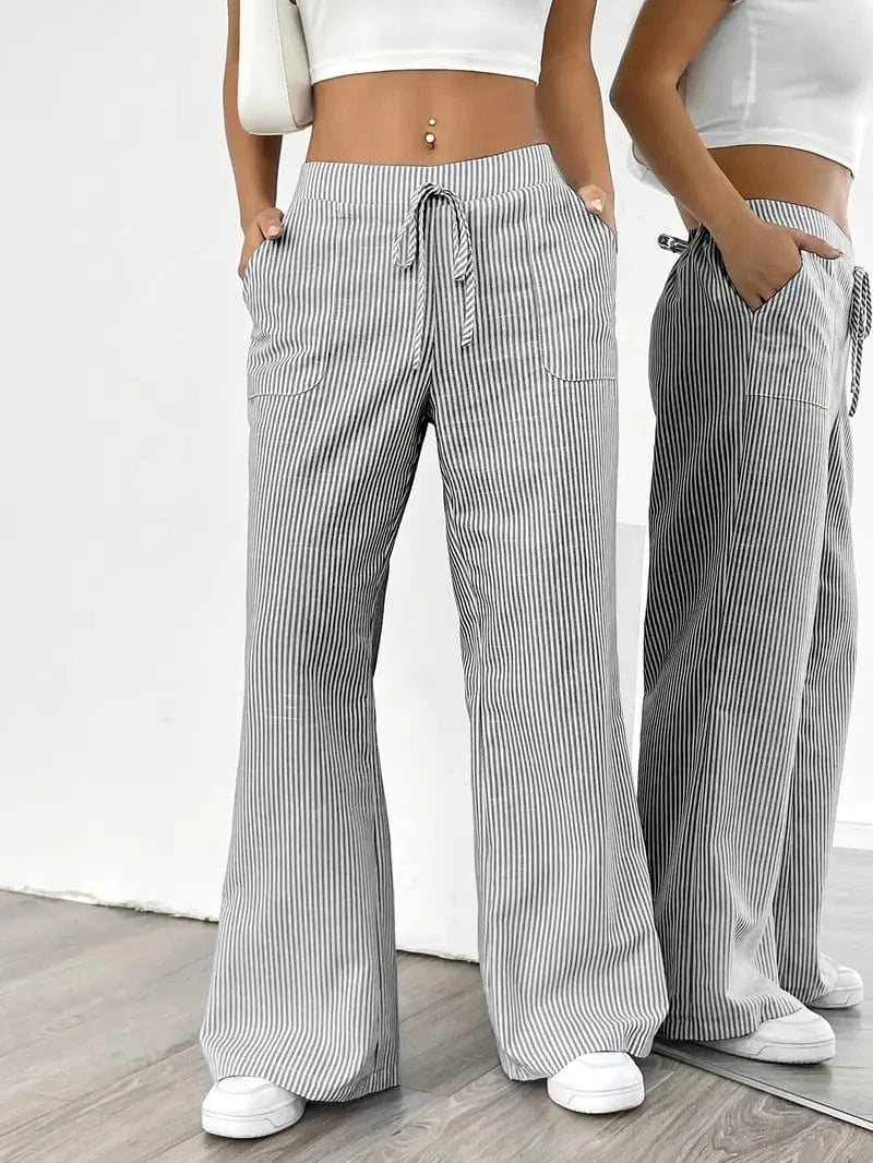 Liora – Striped Wide-Leg Pants