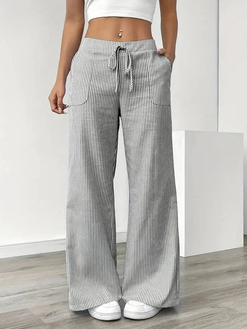 Liora – Striped Wide-Leg Pants