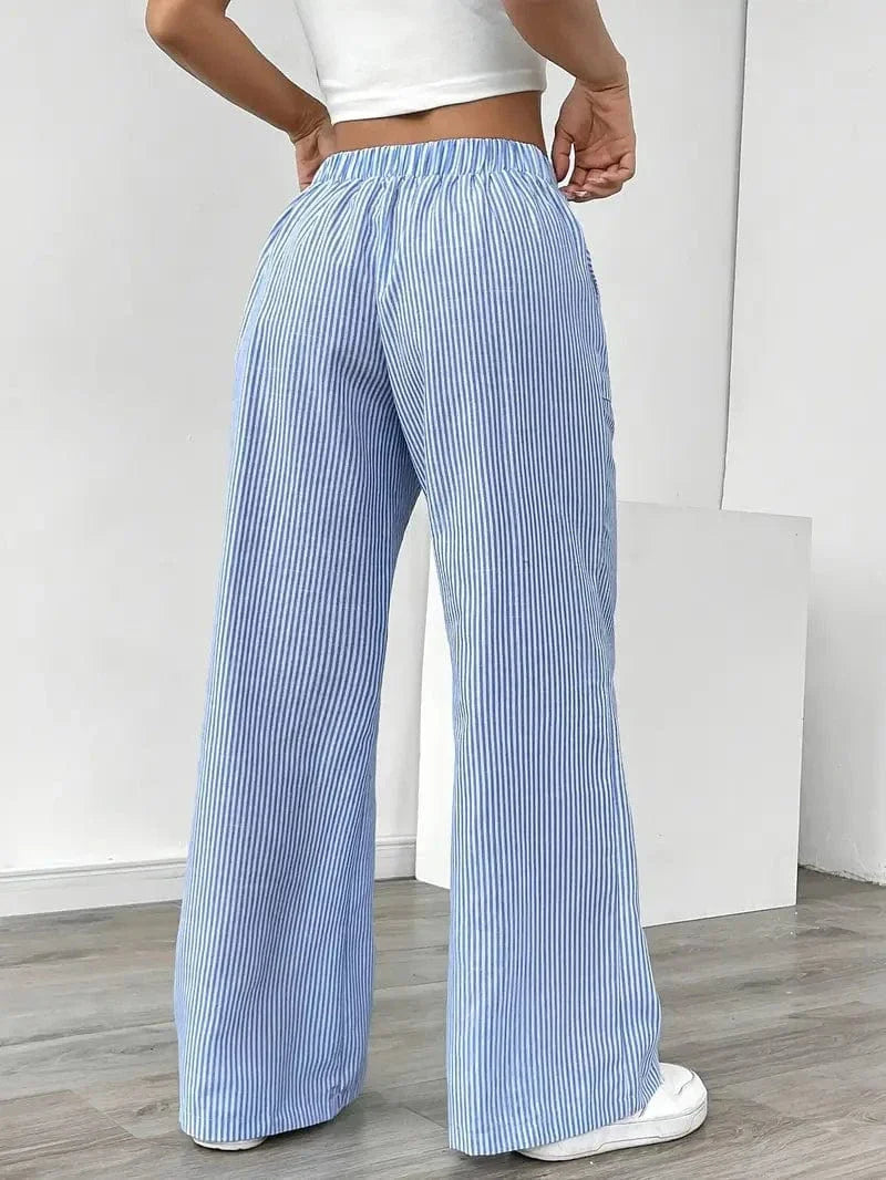 Liora – Striped Wide-Leg Pants