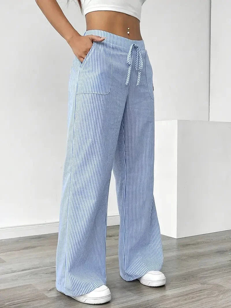 Liora – Striped Wide-Leg Pants