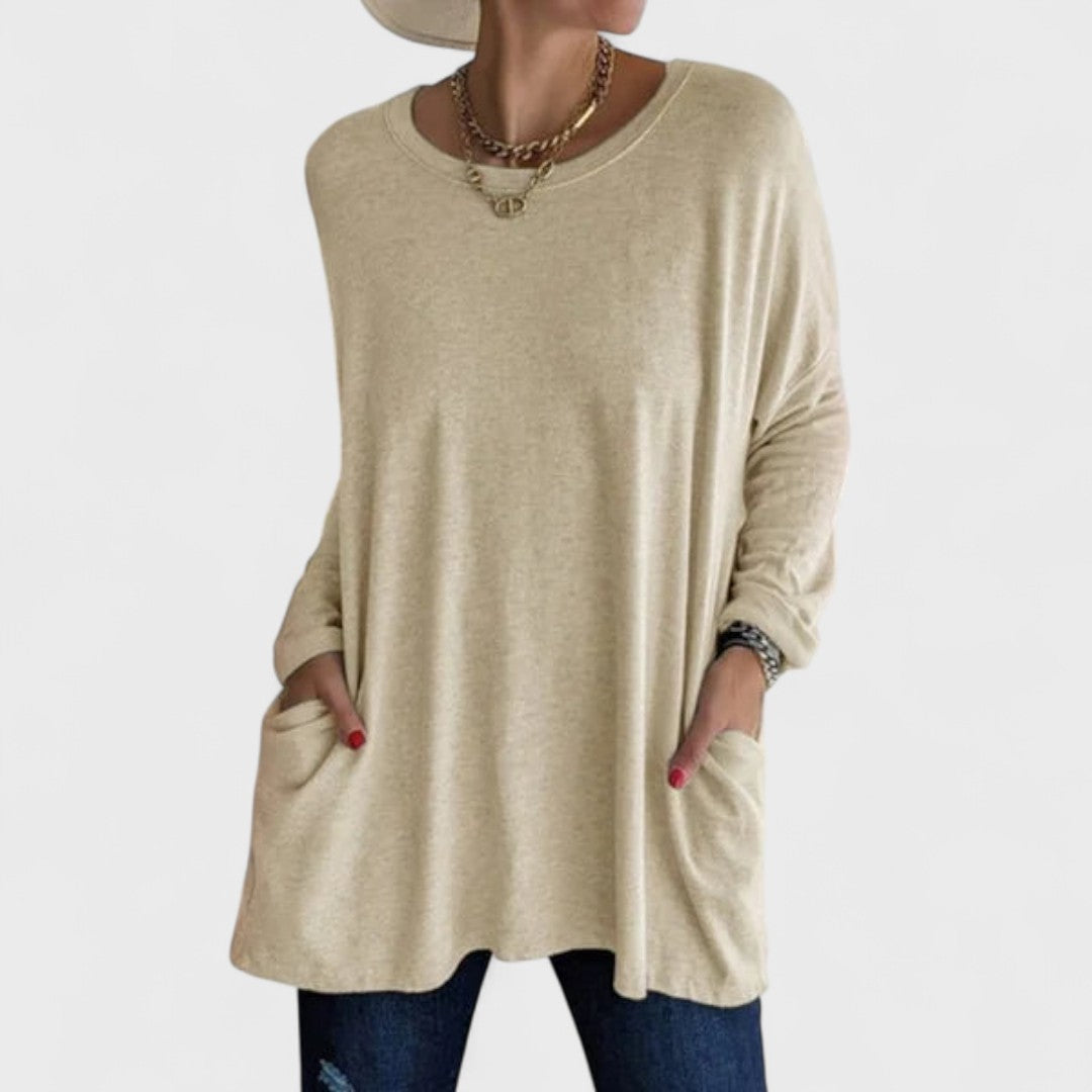 Rebecca – Relaxed Pocket Tunic Blouse