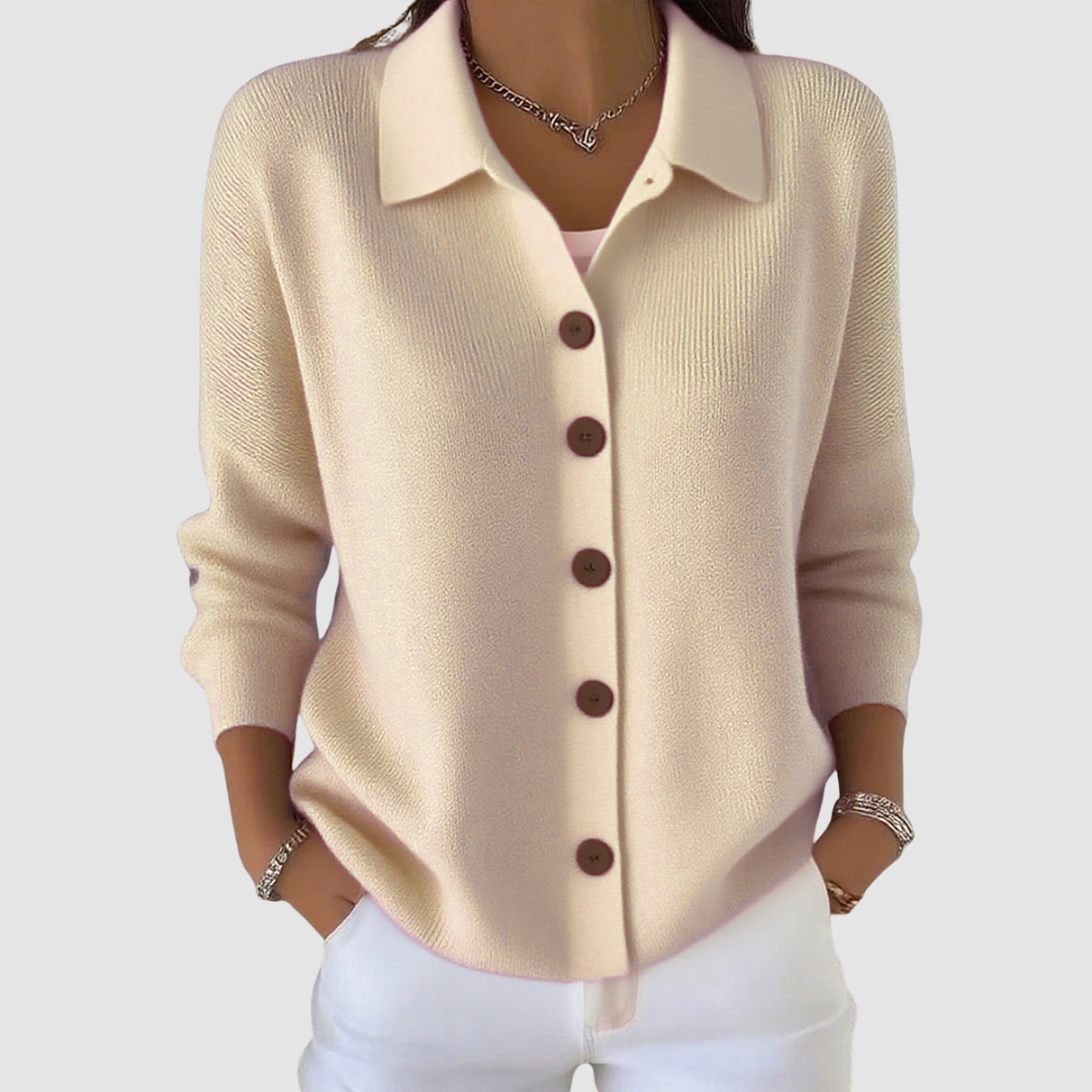 Elodie – Refined Button Knit Cardigan