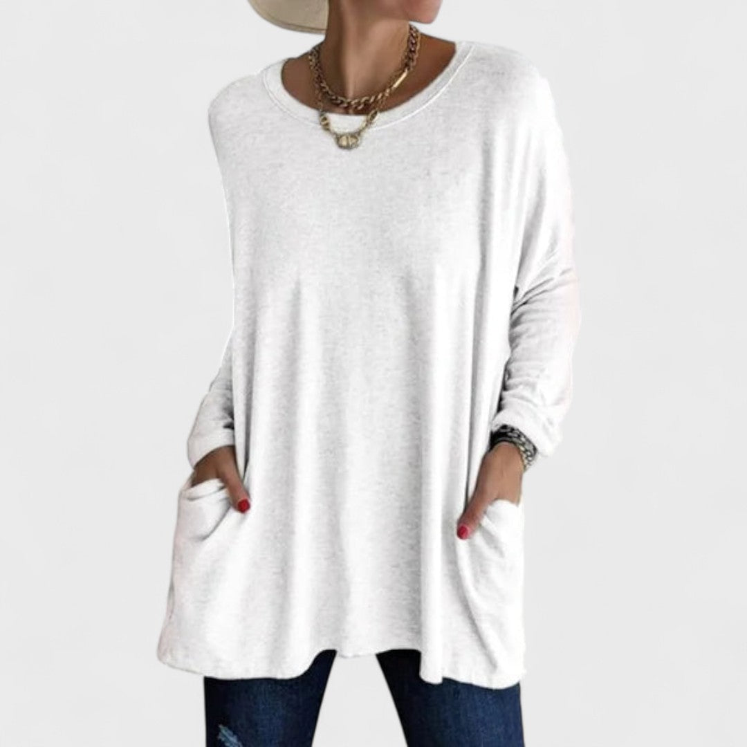 Rebecca – Relaxed Pocket Tunic Blouse