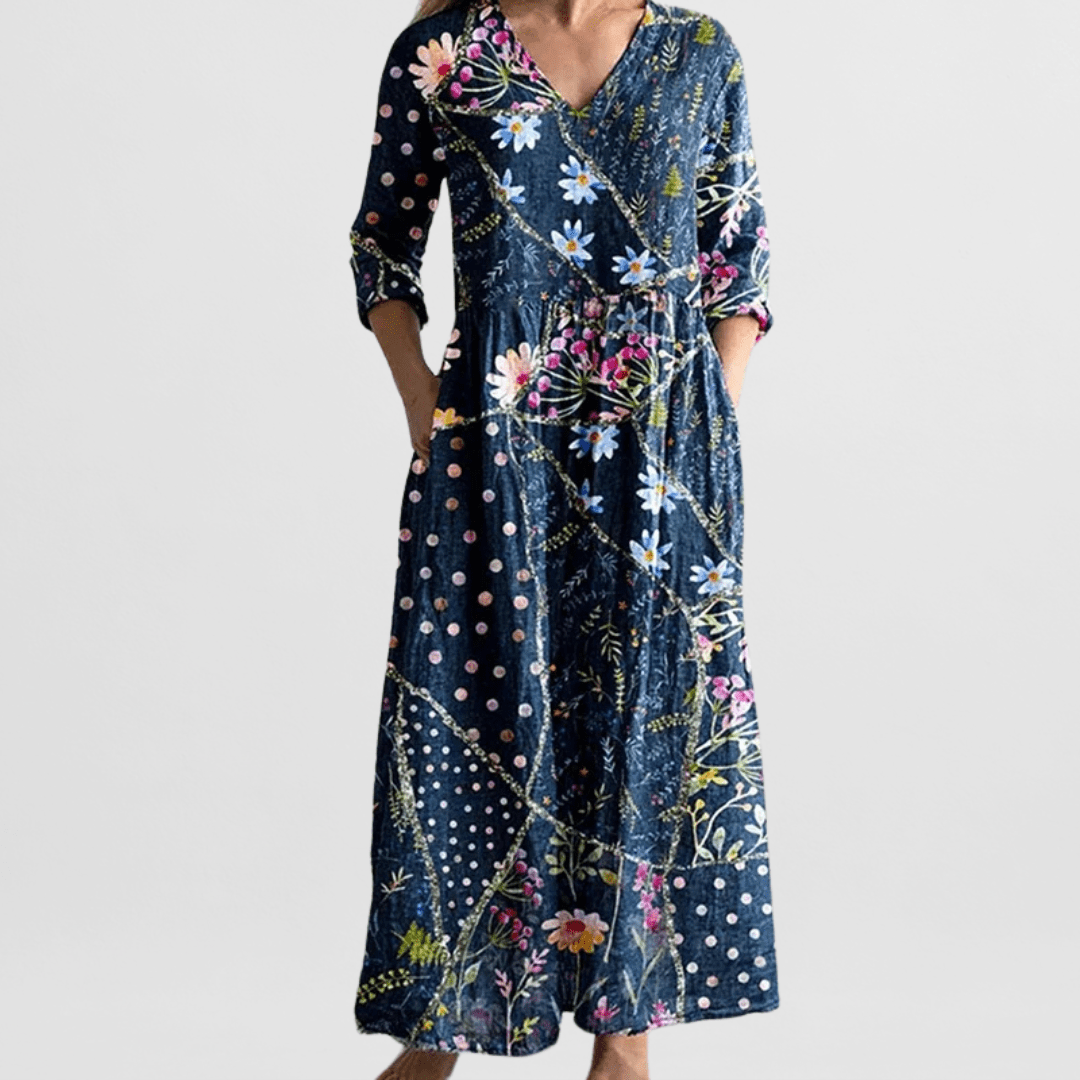 Valencia – Floral Flow Maxi Dress