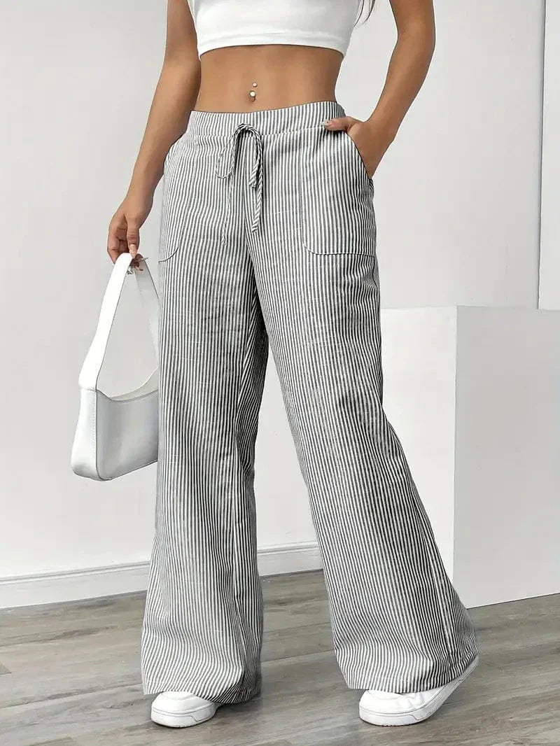 Liora – Striped Wide-Leg Pants