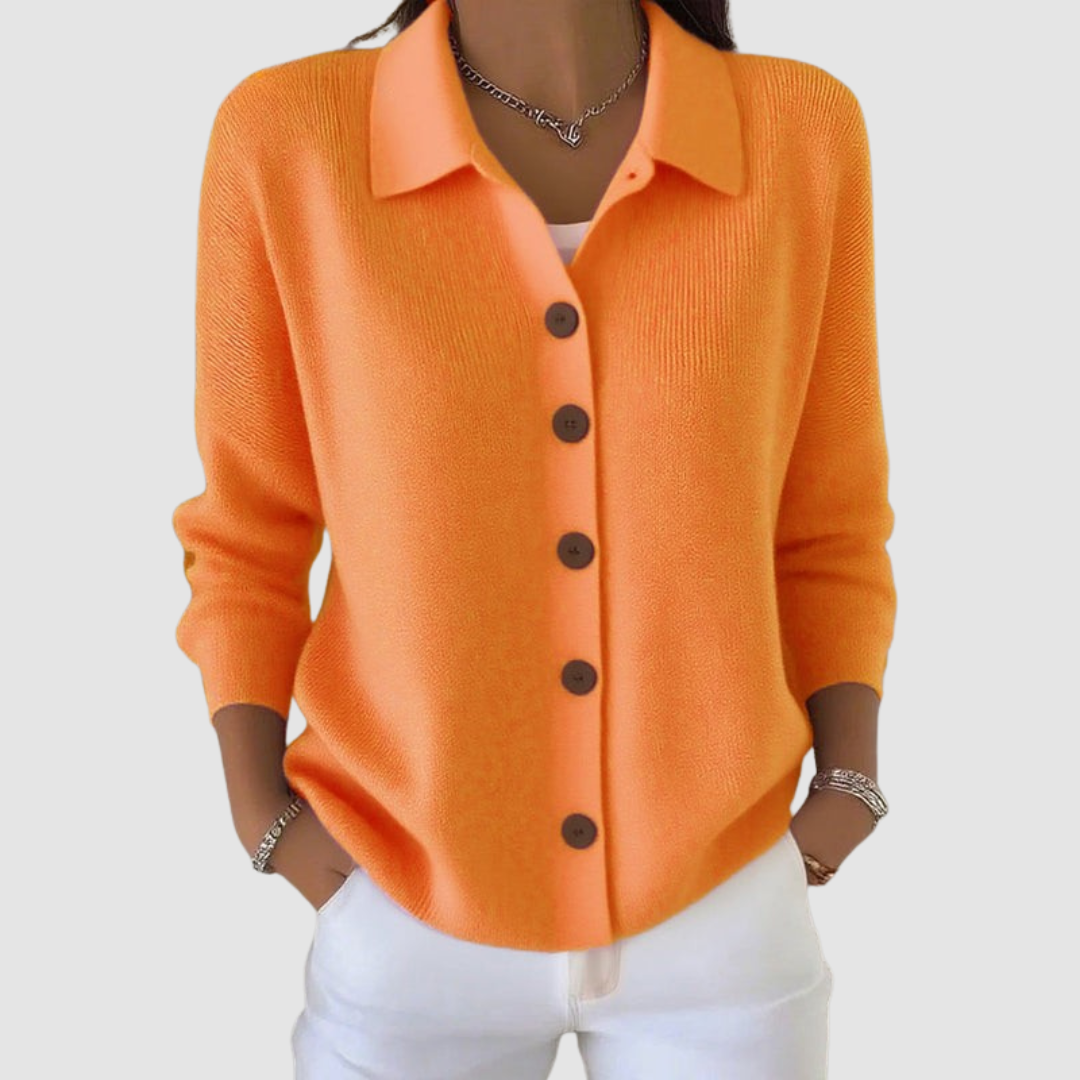 Elodie – Refined Button Knit Cardigan