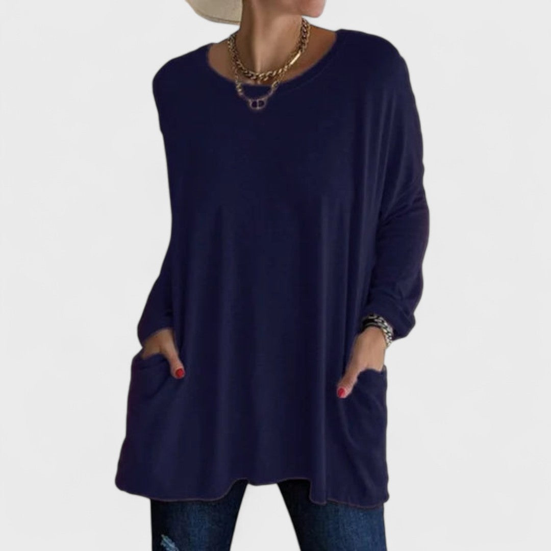 Rebecca – Relaxed Pocket Tunic Blouse