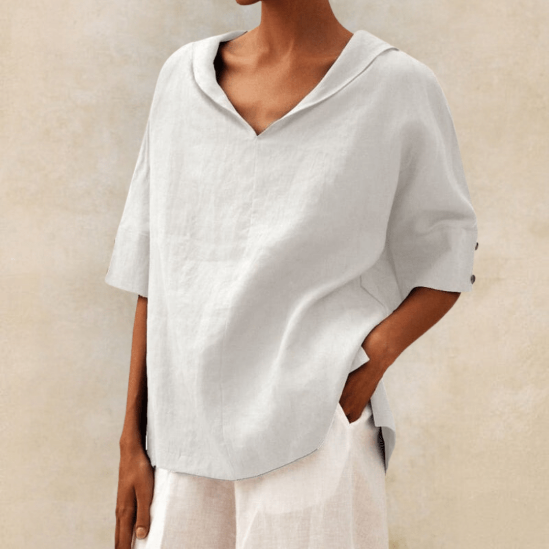 Zoé – Effortless Linen Blouse