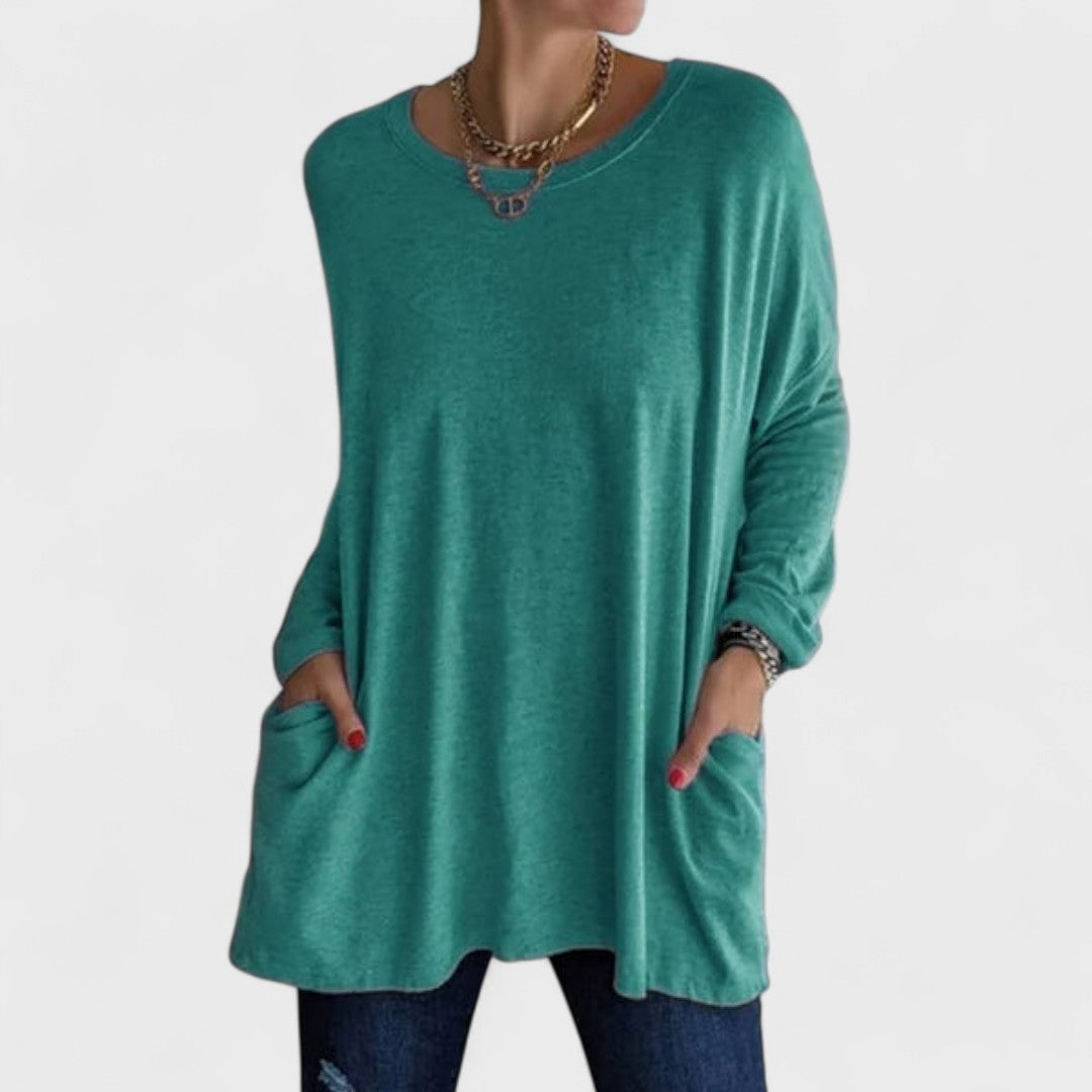 Rebecca – Relaxed Pocket Tunic Blouse