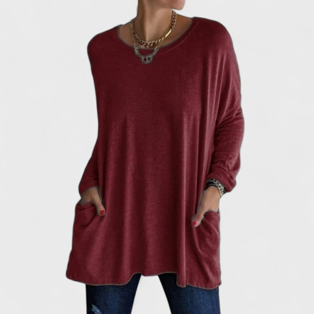 Rebecca – Relaxed Pocket Tunic Blouse
