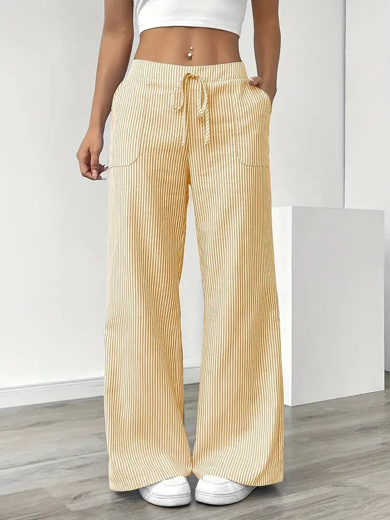 Liora – Striped Wide-Leg Pants