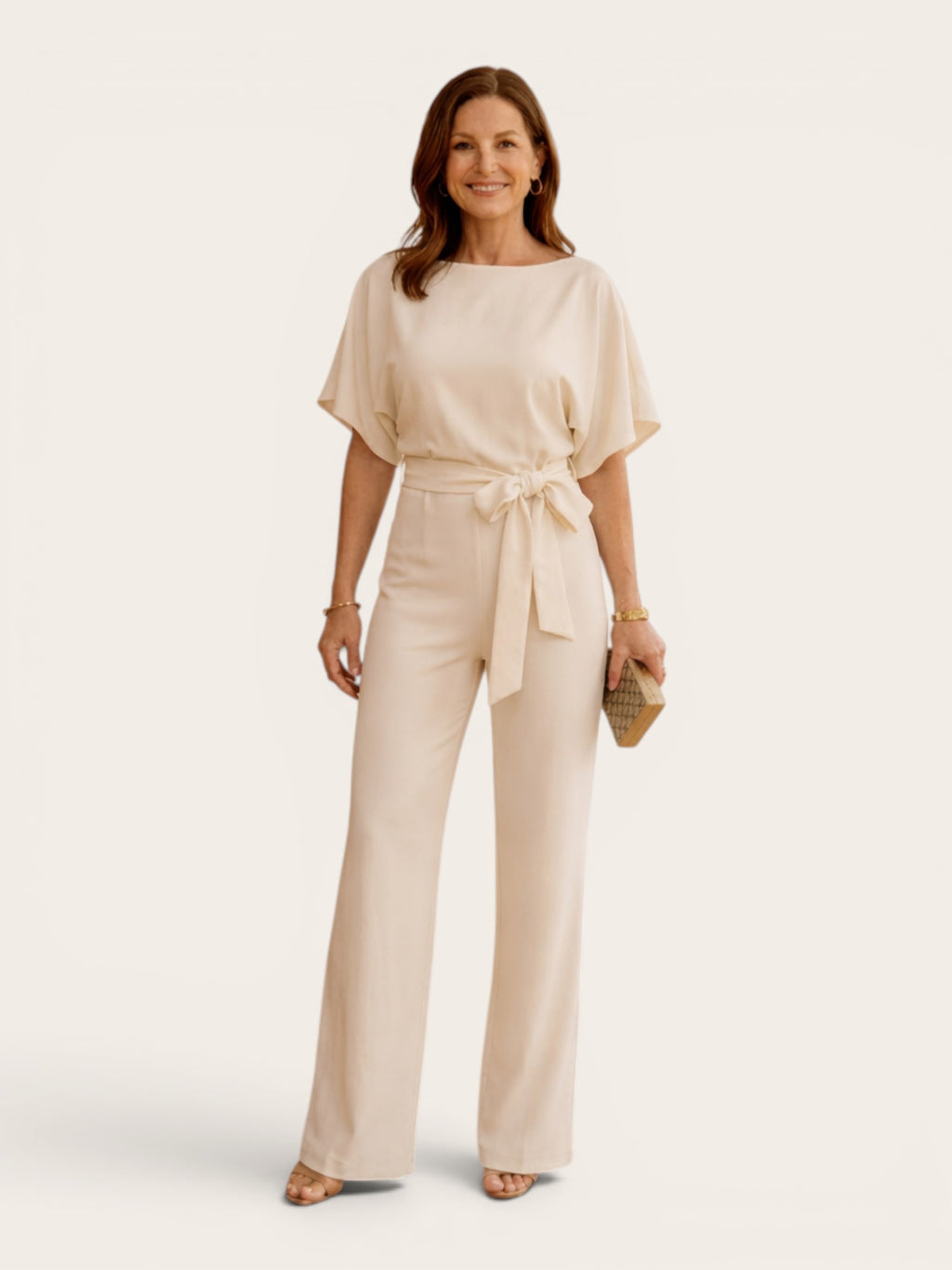 Roselle – Tie-Waist Wide-Leg Jumpsuit
