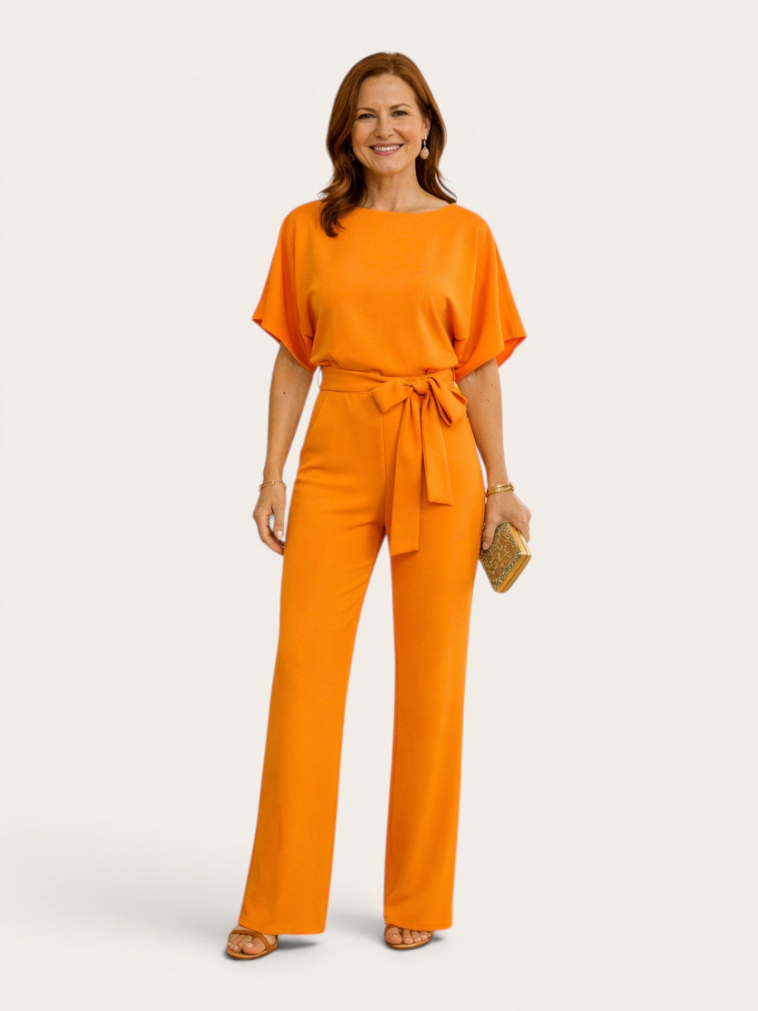 Roselle – Tie-Waist Wide-Leg Jumpsuit