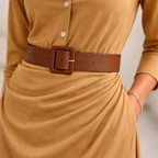 Valentina – Belted Lapel Maxi Dress