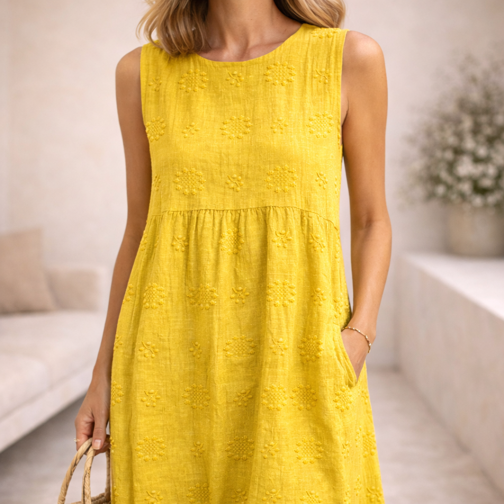 Alessia – Linen Flow Midi Dress