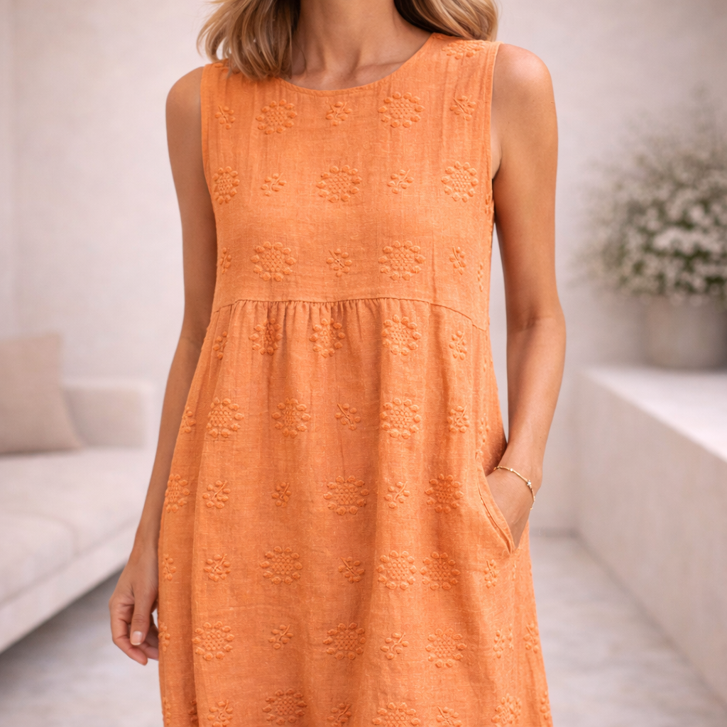 Alessia – Linen Flow Midi Dress