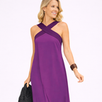 Delphine – Crossed Halter Maxi Dress