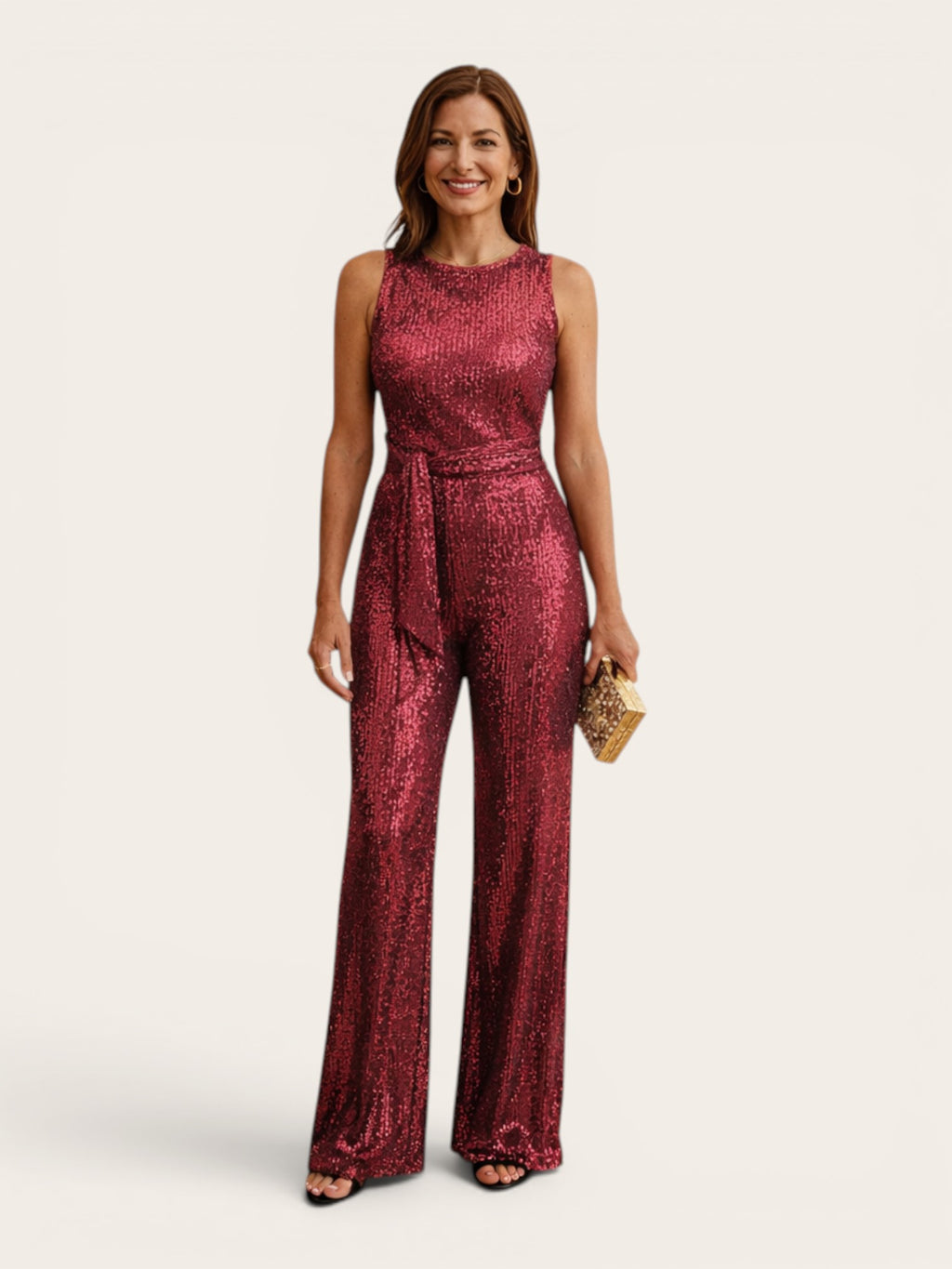 Stellara – Sequin Open-Back Jumpsuit
