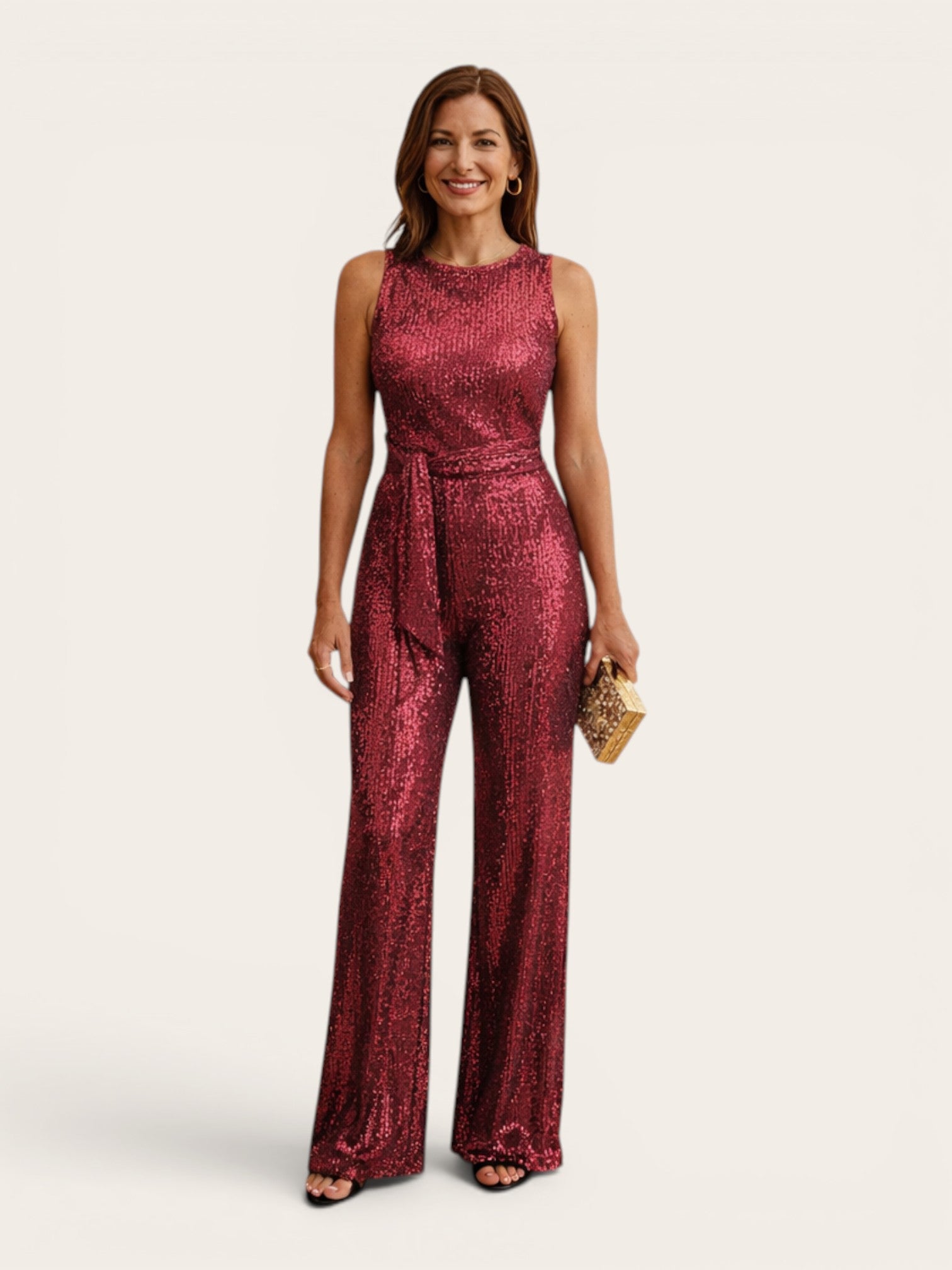 Stellara – Sequin Open-Back Jumpsuit