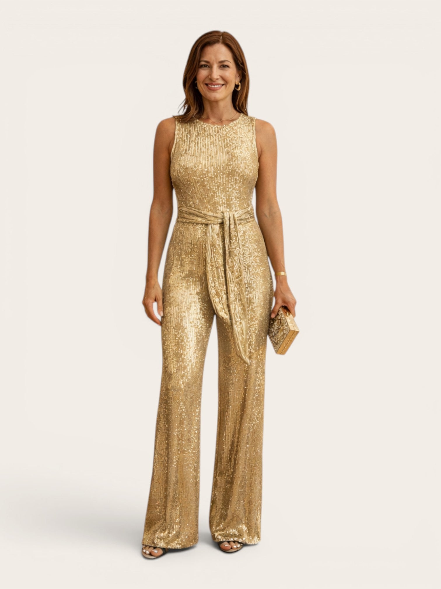 Stellara – Sequin Open-Back Jumpsuit